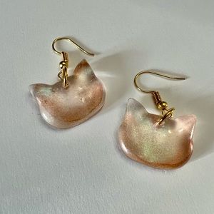 Chameleon Cat Earrings